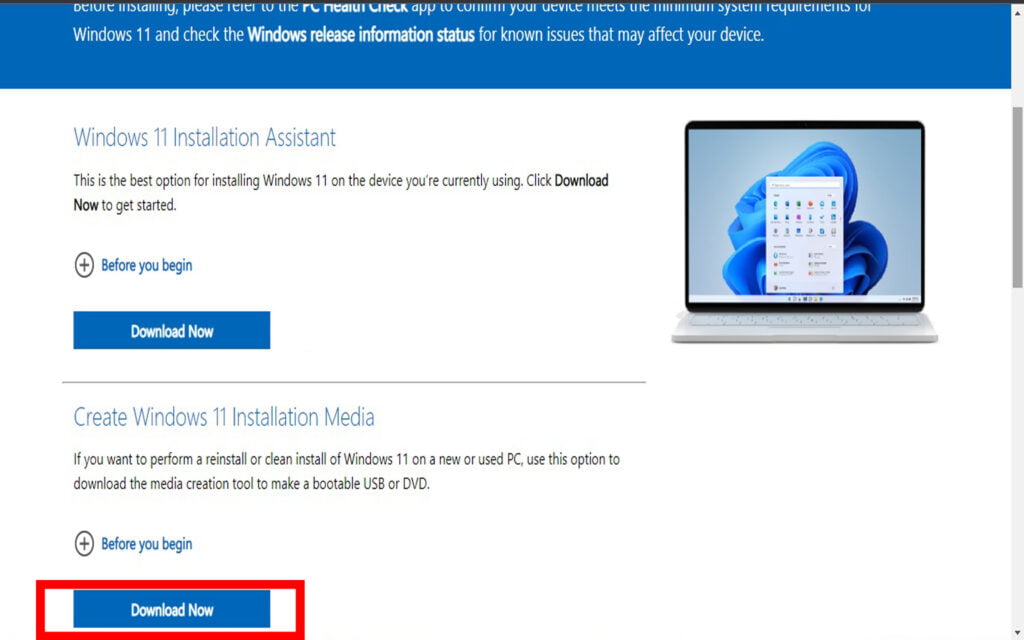 download media creation tool