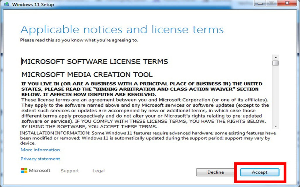install media creating tool