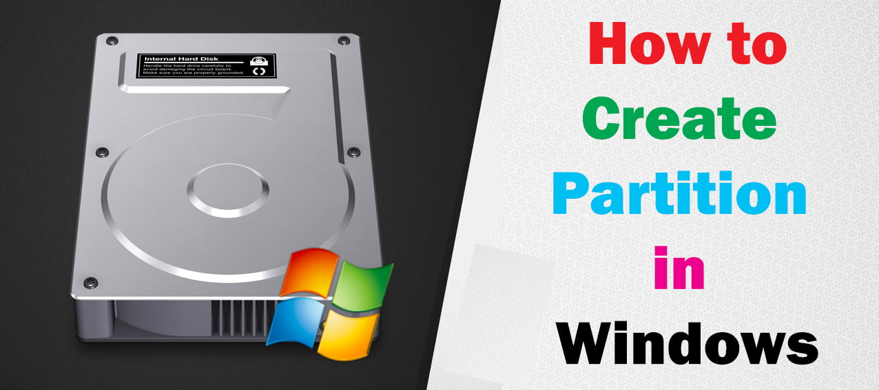 How to create partition in windows