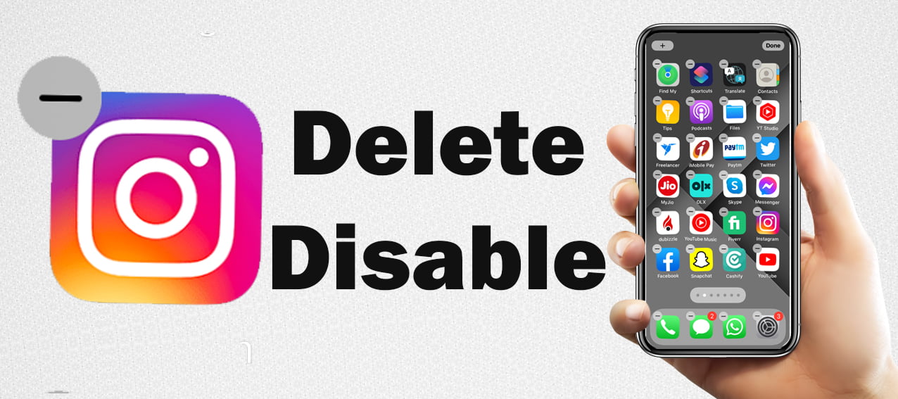 delete instagram account